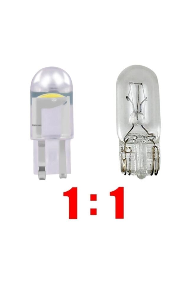 Yeni Nesil T10 Led Dipsiz W5w Beyaz Park Tavan Plaka Ampülü