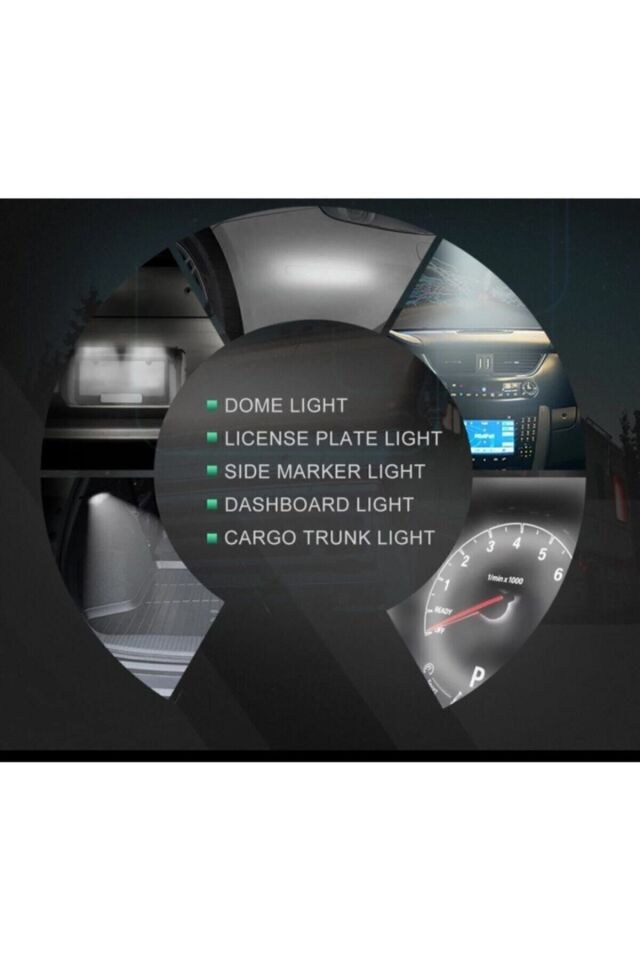 Yeni Nesil T10 Led Dipsiz W5w Beyaz Park Tavan Plaka Ampülü