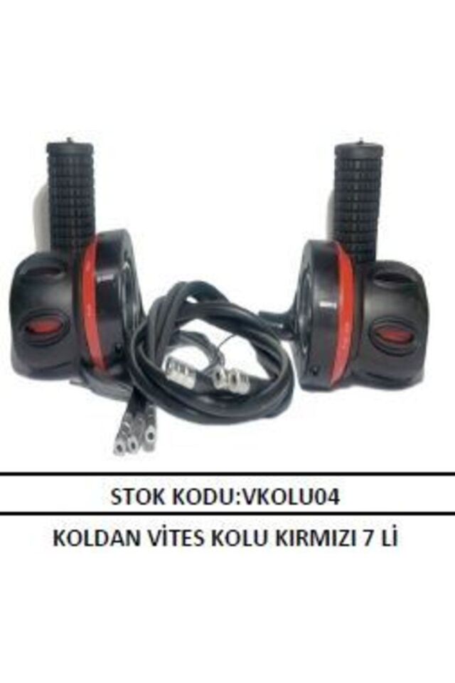 Koldan Vites Kolu Kırmızı 7 li Index Model Sağ Sol Takım