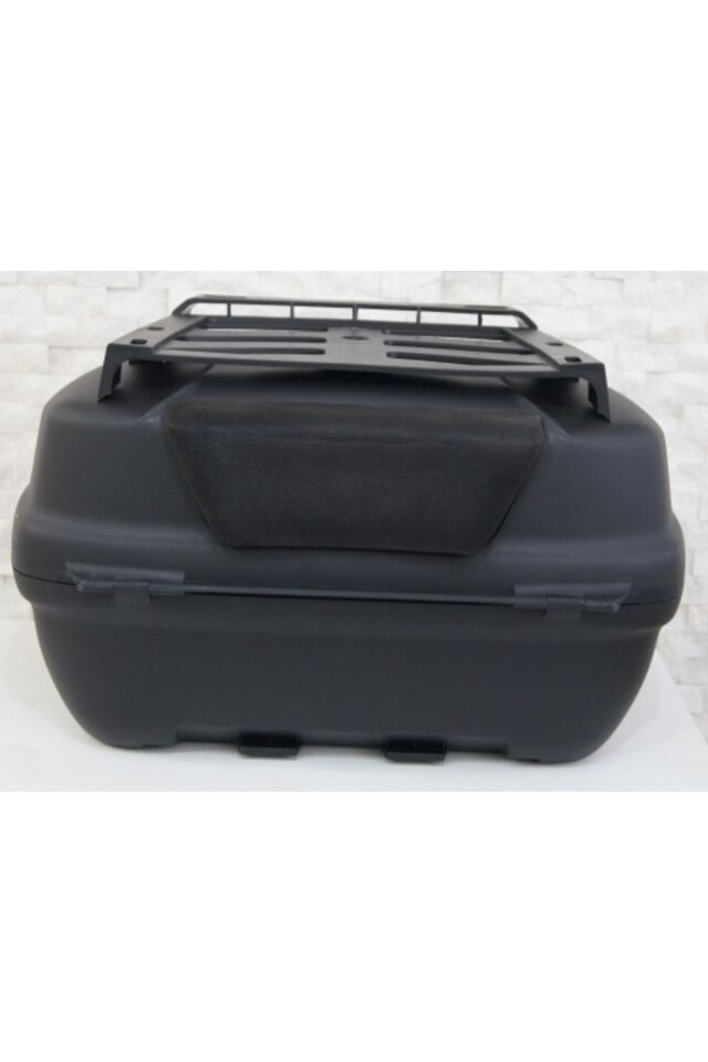 Sl-45 Motosiklet Arka Çanta Topcase Siyah Kırmızı Camlı Full