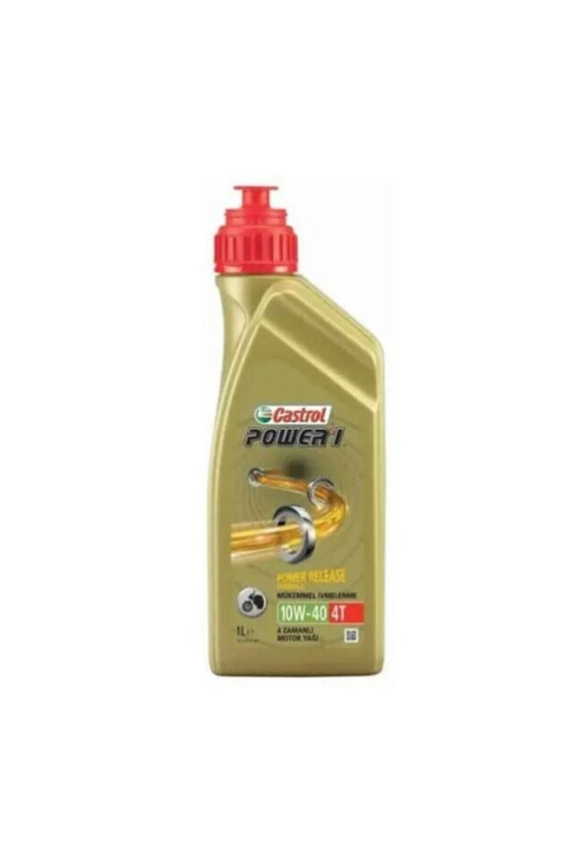 Castrol 10w-40 4t Power 1 Motosiklet Yağı, Yeni Formül,