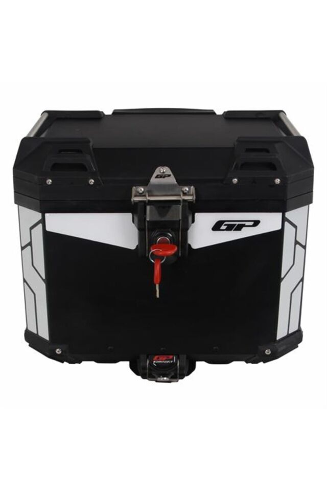 Gp Kompozit Universal 37 Lt Alüminyum Motosiklet Çantası Siyah