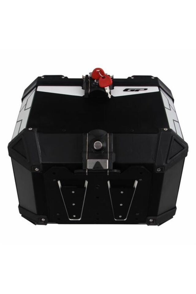 Gp Kompozit Universal 37 Lt Alüminyum Motosiklet Çantası Siyah