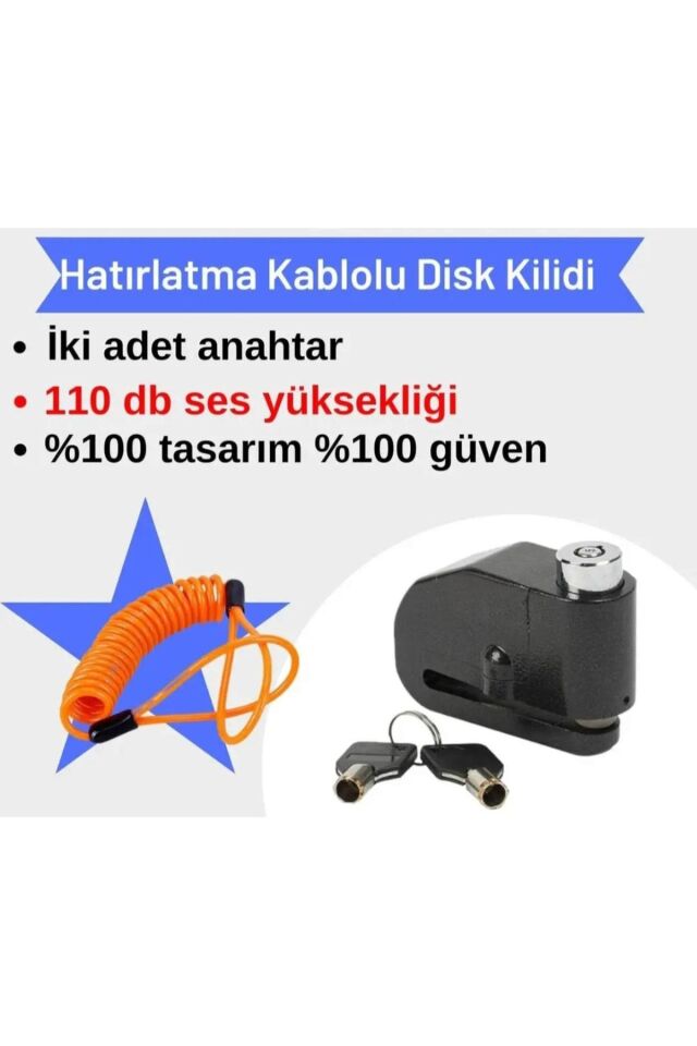 Motosiklet Disk Kilidi Alarmlı