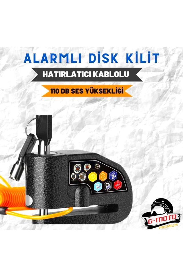 Motosiklet Disk Kilidi Alarmlı