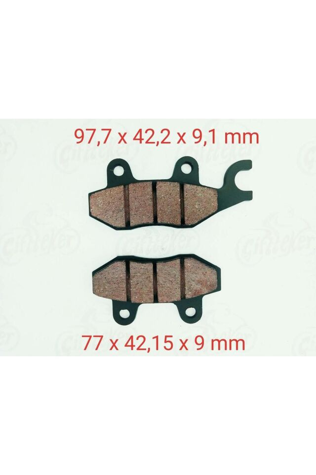 250mct-mc Mc-x Buffalo Delta Ön Fren Disk Balatası 9 Mm