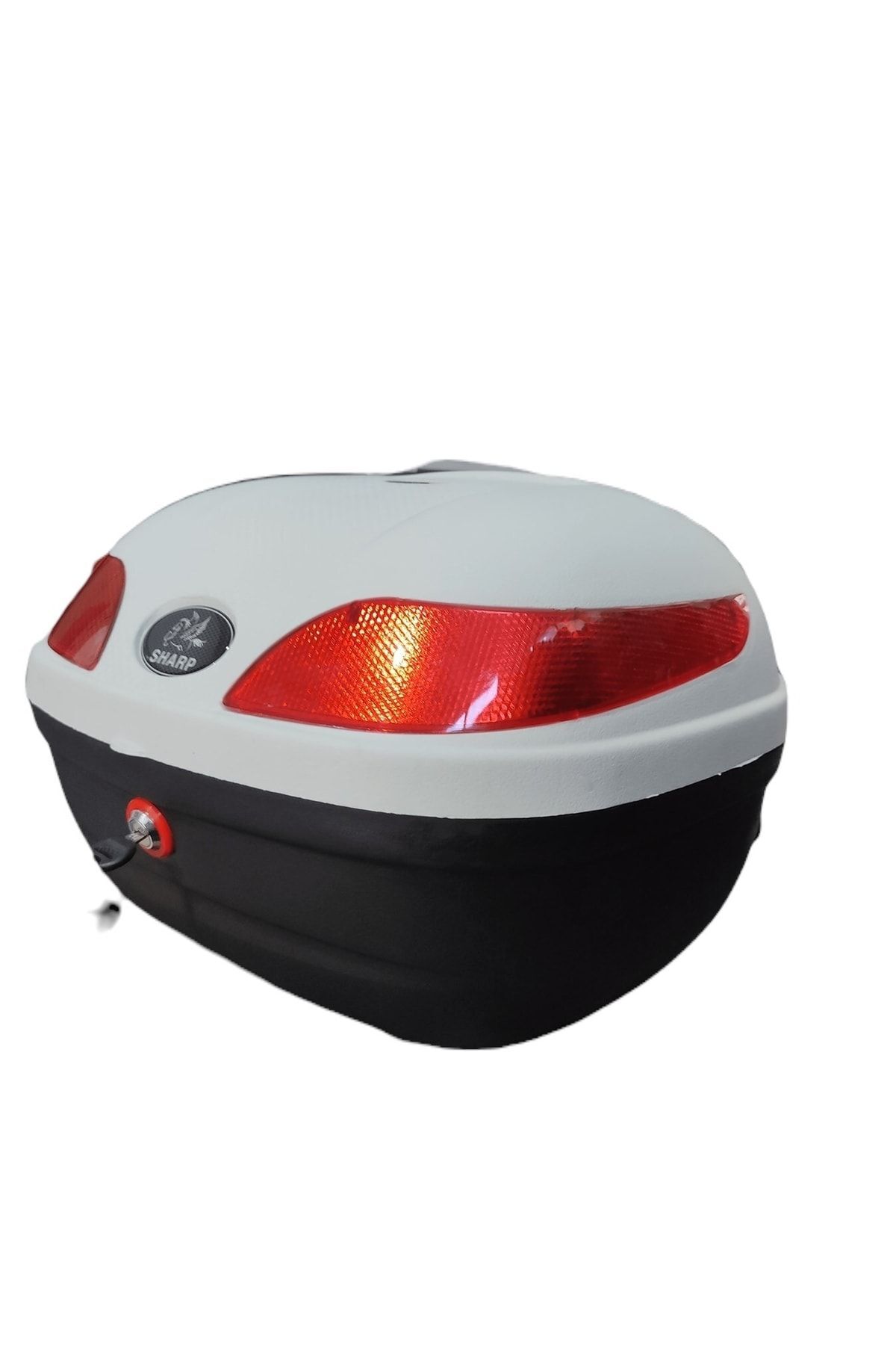 S33 Carbon 33 Litre Motosiklet Arka Çanta Beyaz