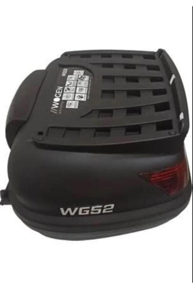 Wogen 52lt Sırt Dayamalı ( Premium ) Motorsiklet Arka Çanta Topcase Siyah 52 Litre