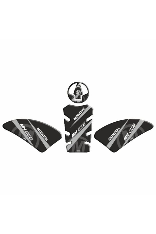 Mondial Drift L Tank Pad Set Siyah Beyaz