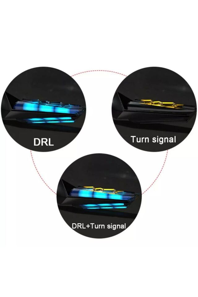 12v Led Motosiklet Sinyal Lambası Kayan Ledli Lüx 2li
