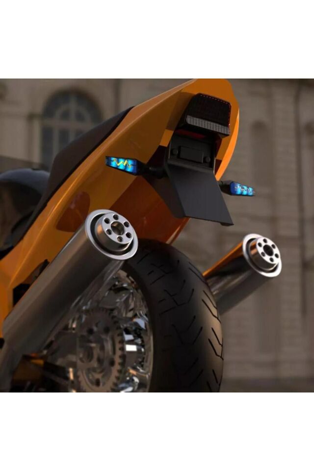 12v Led Motosiklet Sinyal Lambası Kayan Ledli Lüx 2li