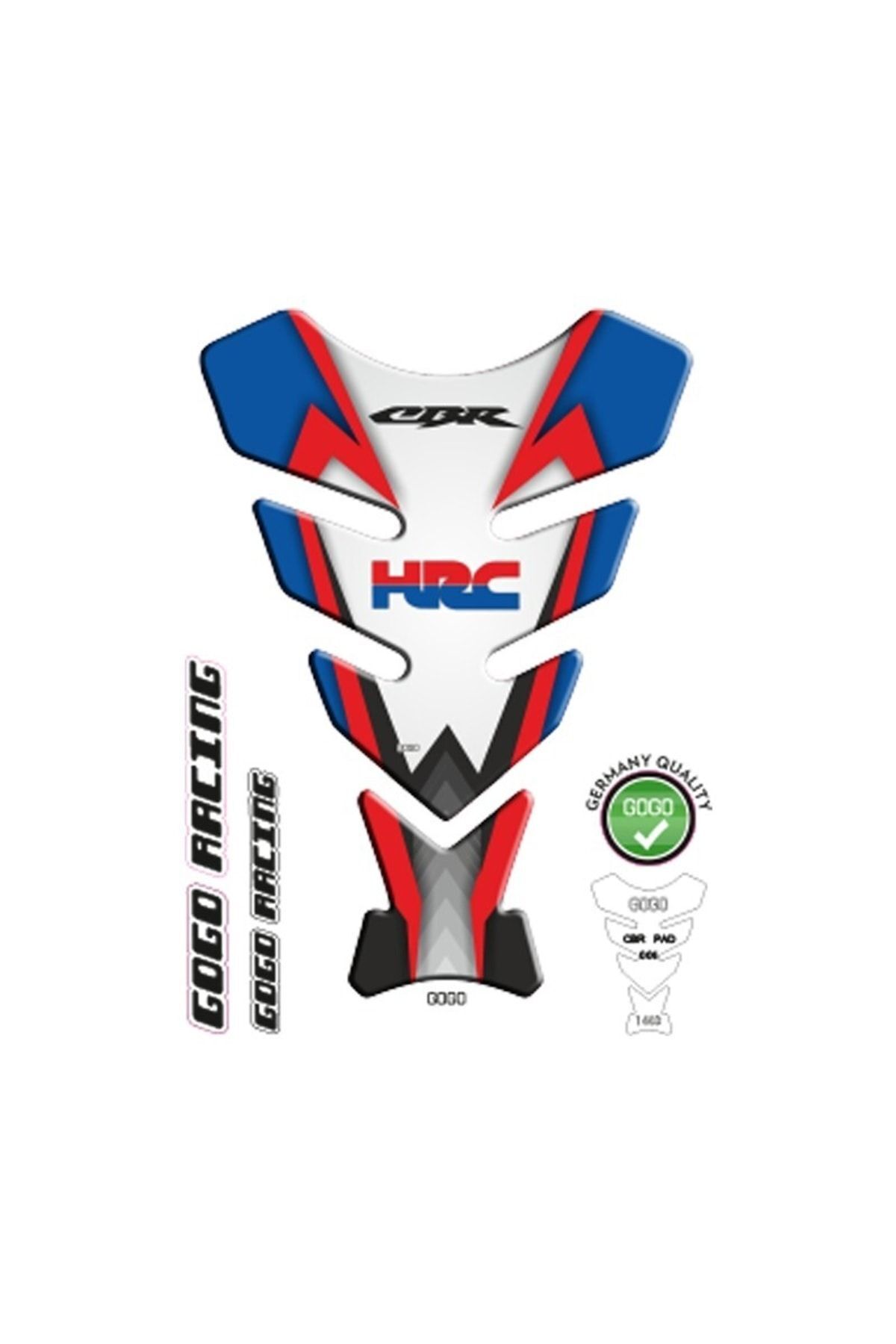 Cbr 125cc-250cc 2005 - 2018 Uyumlu Tank Pad 004
