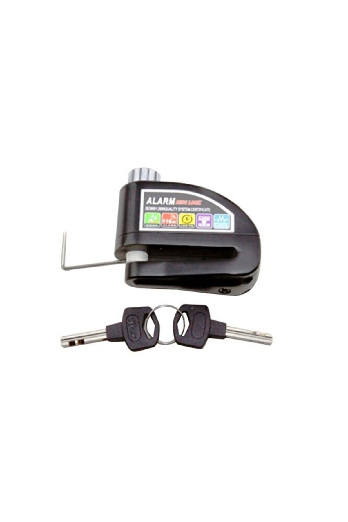 Motor Alarmlı Disk Kilidi - 110 Db(MAVİ-SARI-YEŞİL-KIRMIZI RENKLER KARIŞIK GÖNDERİLİR)