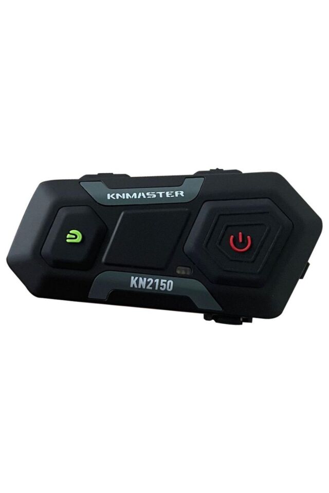 Kn2150 Motosiklet Kask Interkom Bluetooth Intercom Kulaklık Seti Gri Hediye Seti