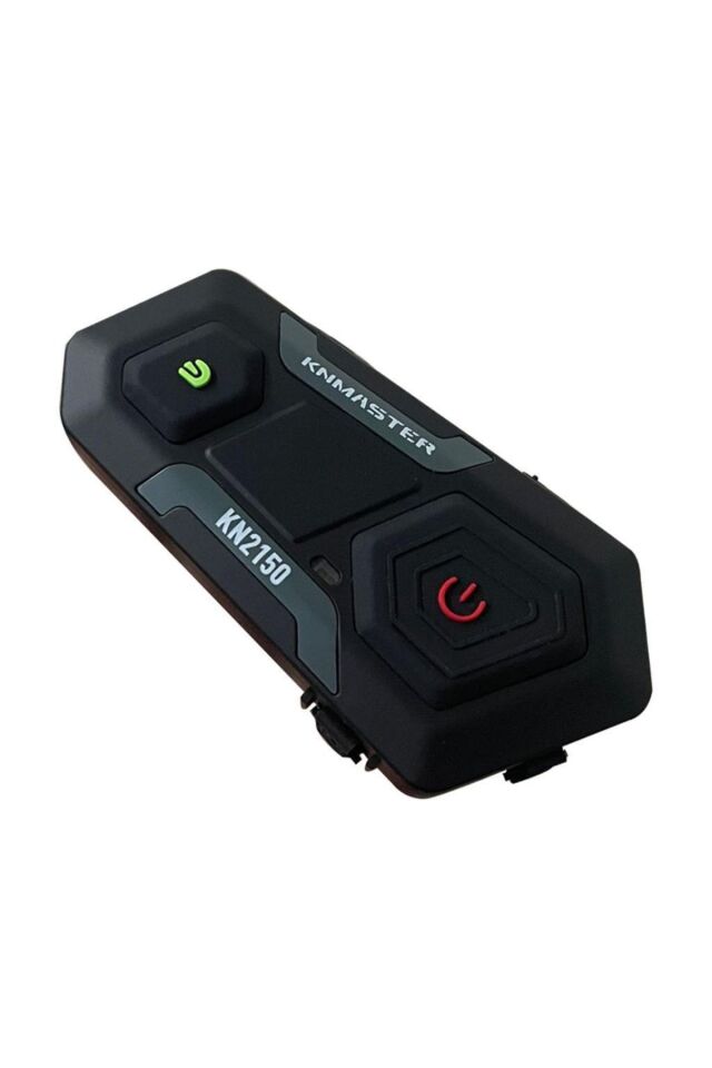 Kn2150 Motosiklet Kask Interkom Bluetooth Intercom Kulaklık Seti Gri Hediye Seti