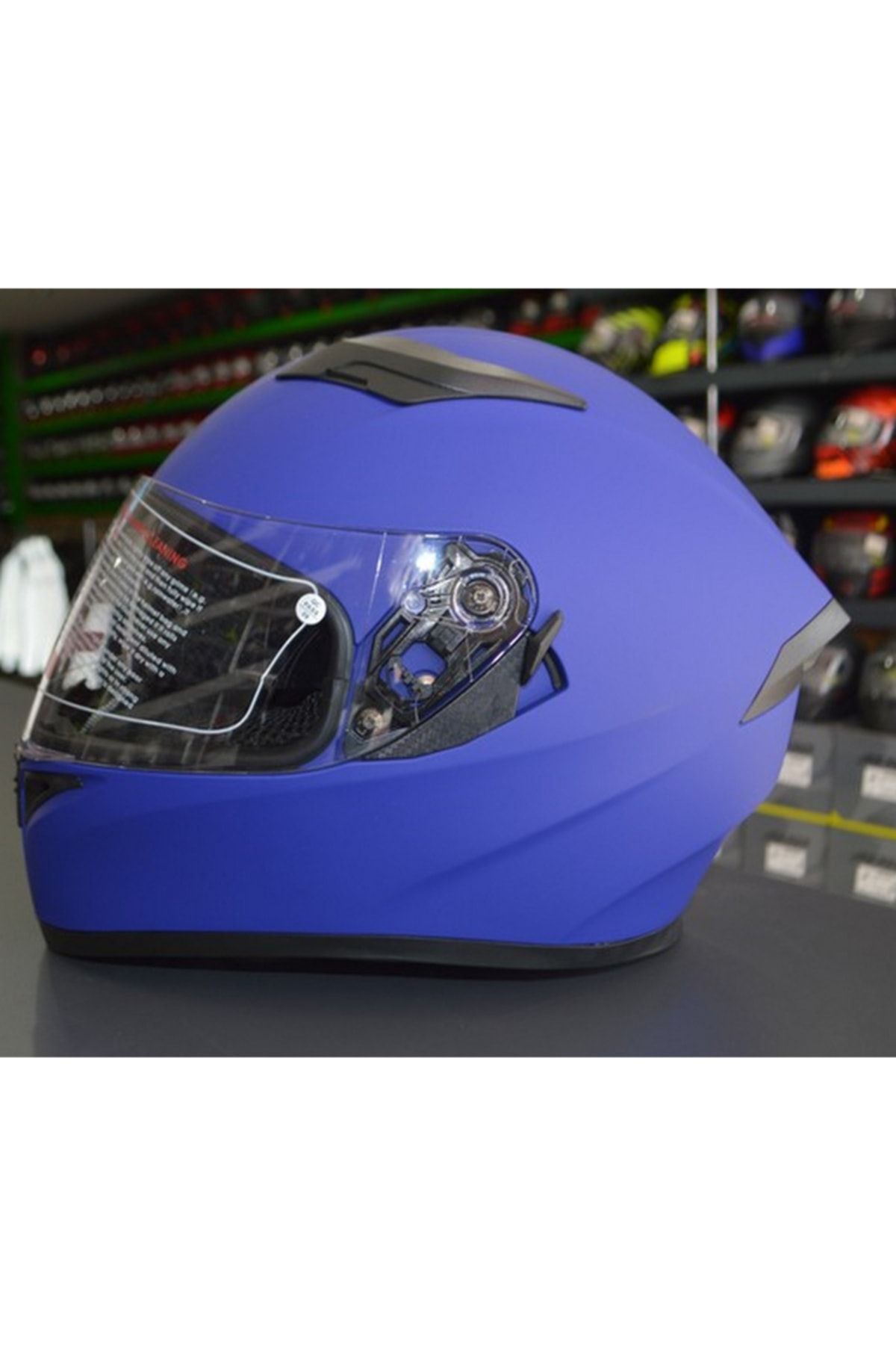 Jk-21 Full Face Mat Mavi Kask