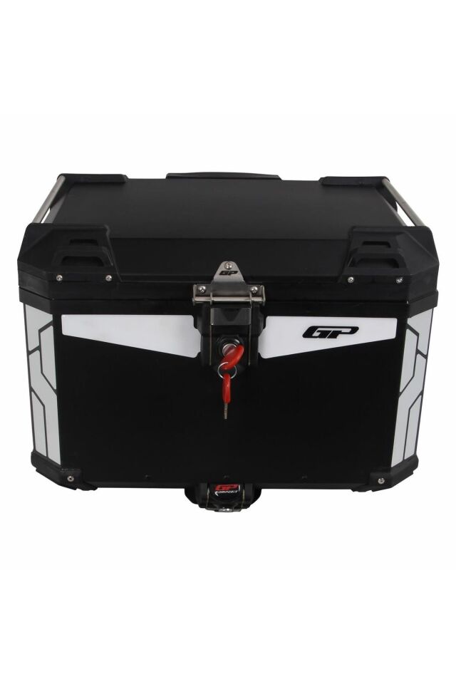 Gp Kompozit Universal 57 Lt Alüminyum Motosiklet Çantası Siyah