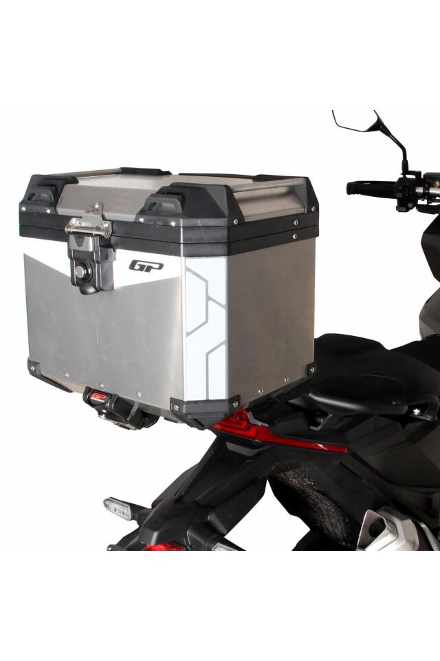 Gp Kompozit Universal 37 Lt Alüminyum Motosiklet Çantası Gri