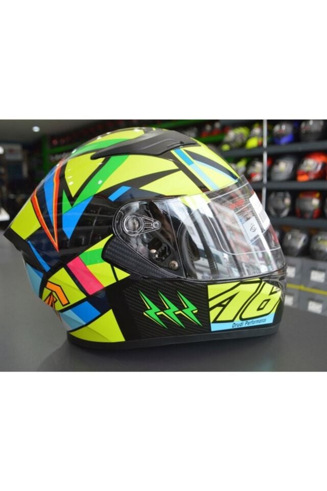 Jk-21 Full Face Renkli Kask