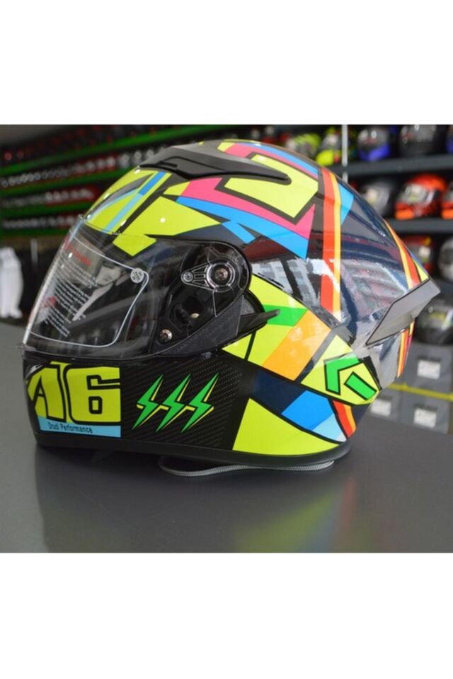 Jk-21 Full Face Renkli Kask