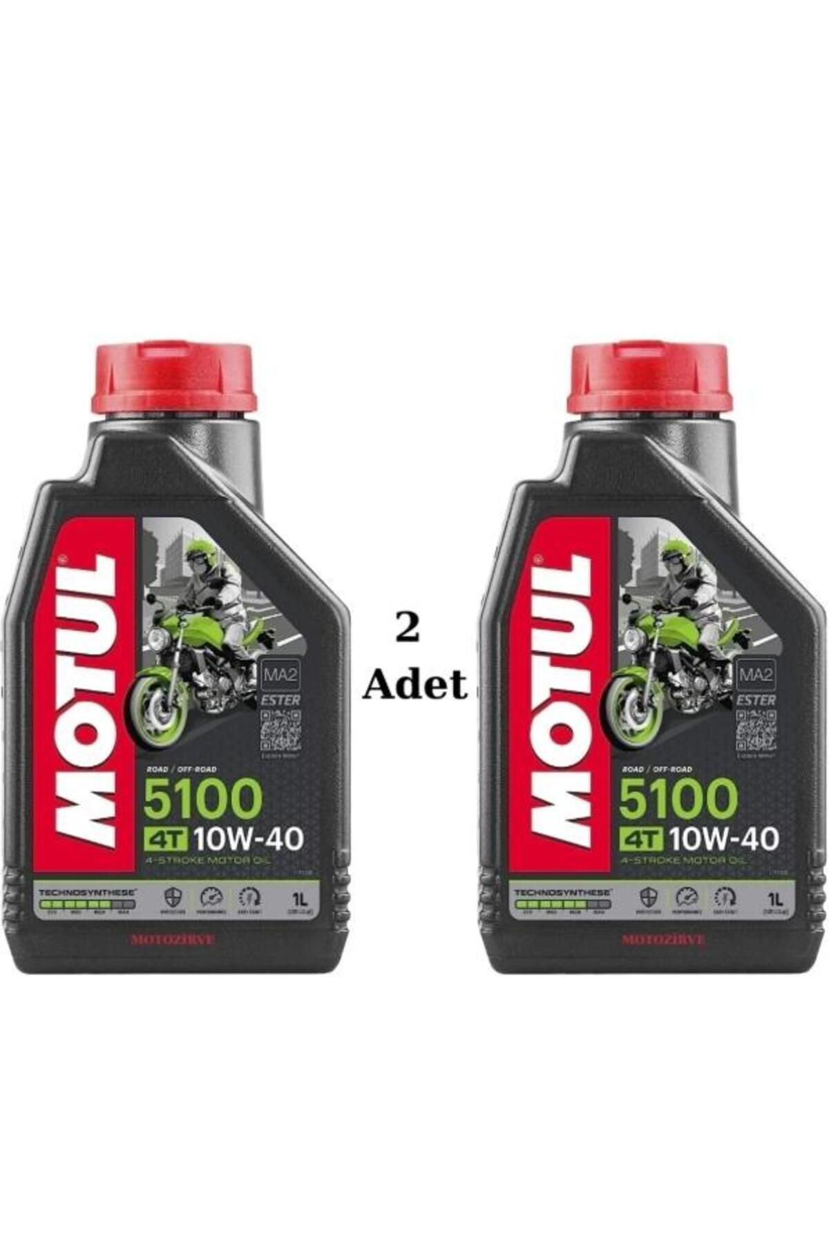 5100 4t 10w-40 2'li 1 Lt Motosiklet Motor Yağı