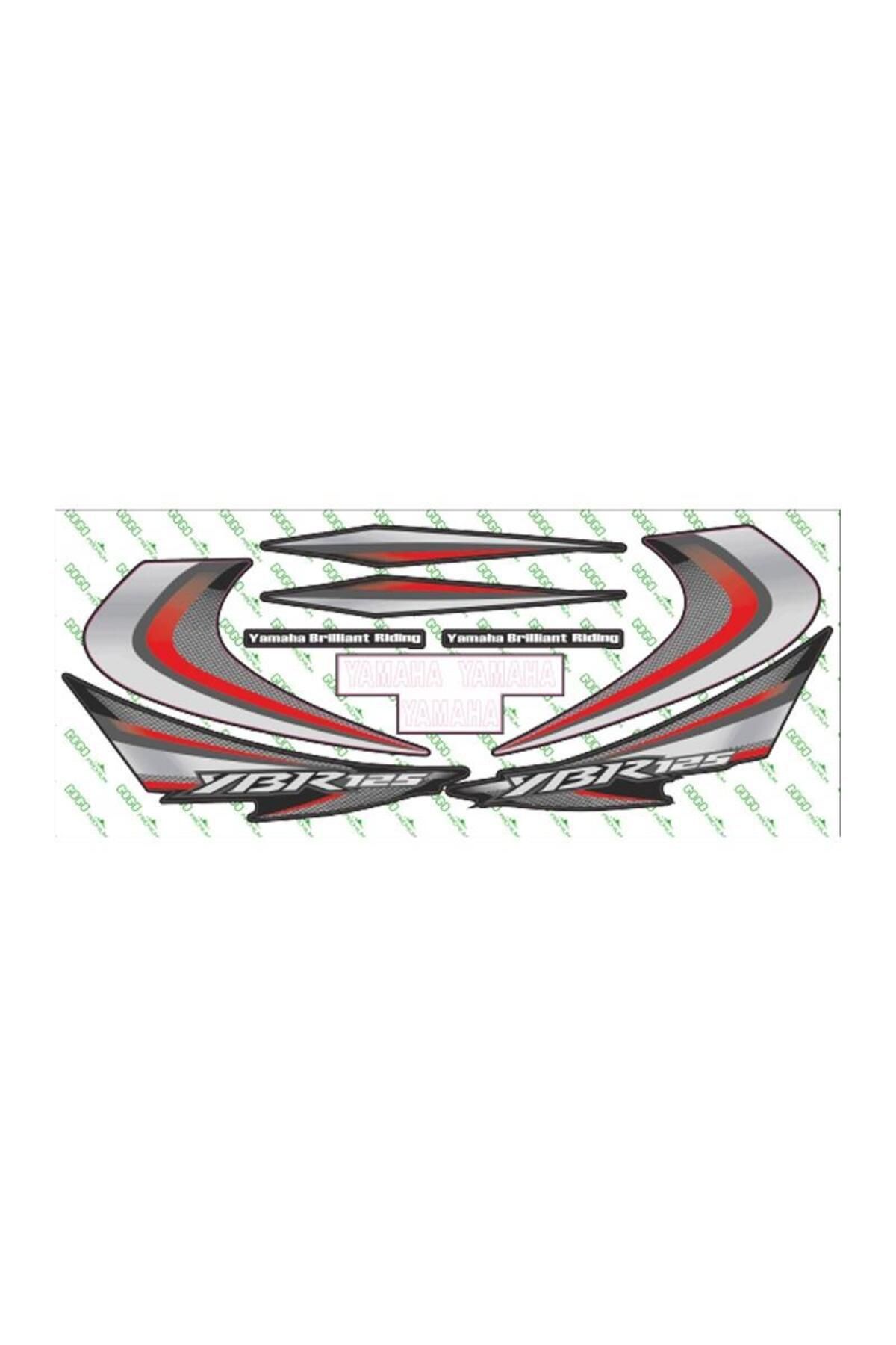 Ybr 125 2010 Uyumlu Kırmızı Sticker Set