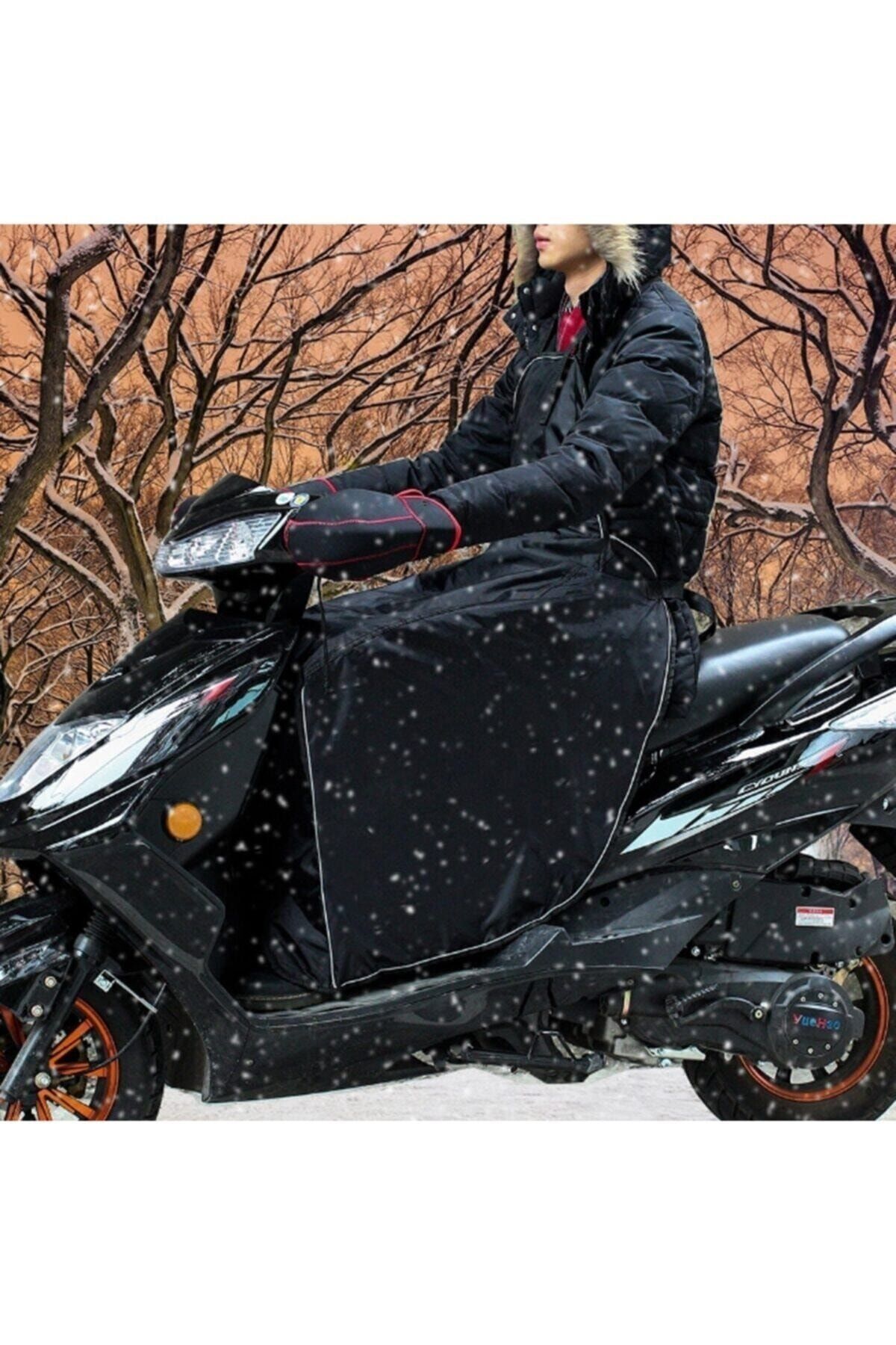 Motosiklet Scooter Rüzgar Yağmur Koruyucu Diz Bacak Vücut Koruma Örtü Rüzgarlık