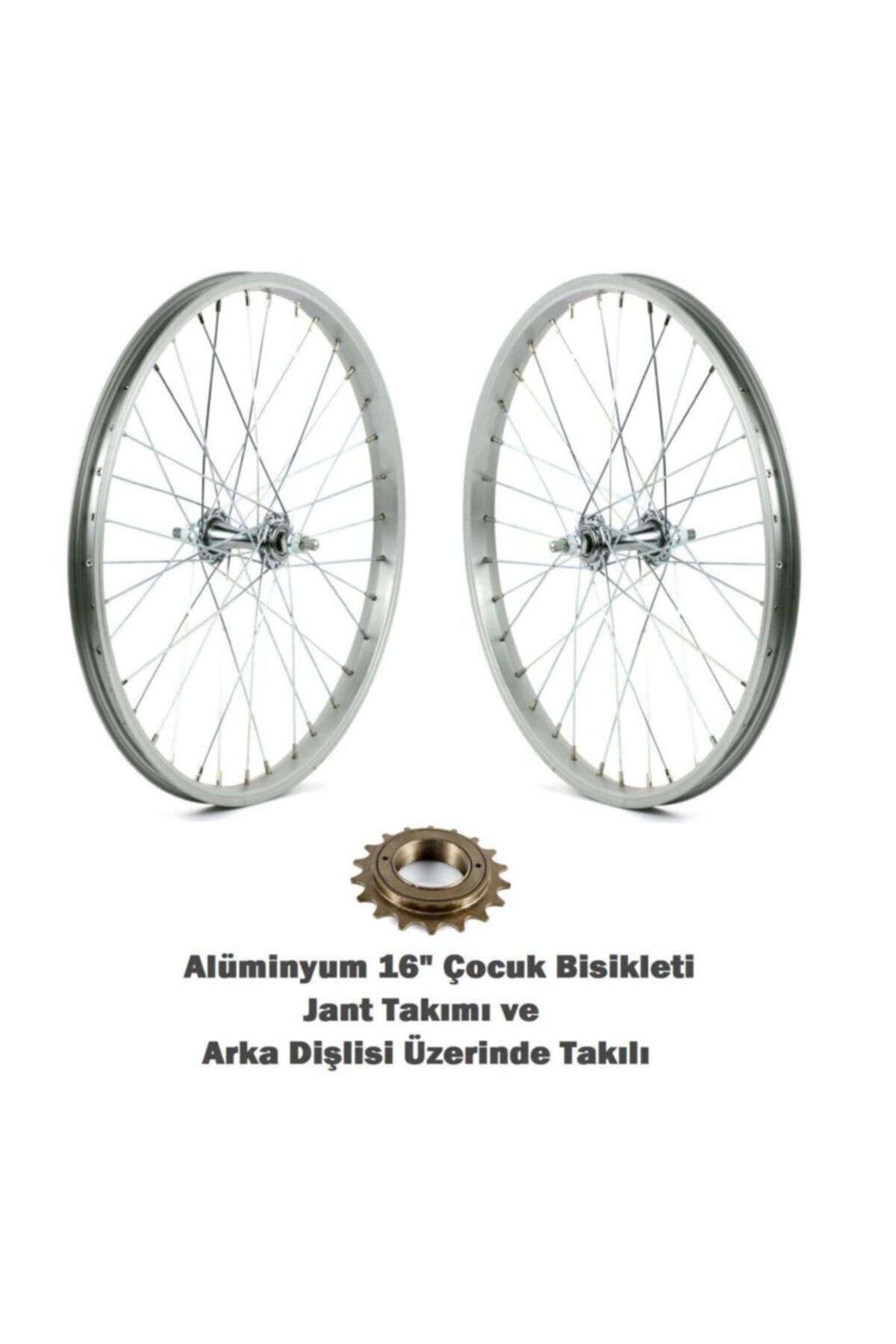 16'' Alüminyum Çocuk Bisikleti Ön-arka Hazır Jant Takımı Ve Arka