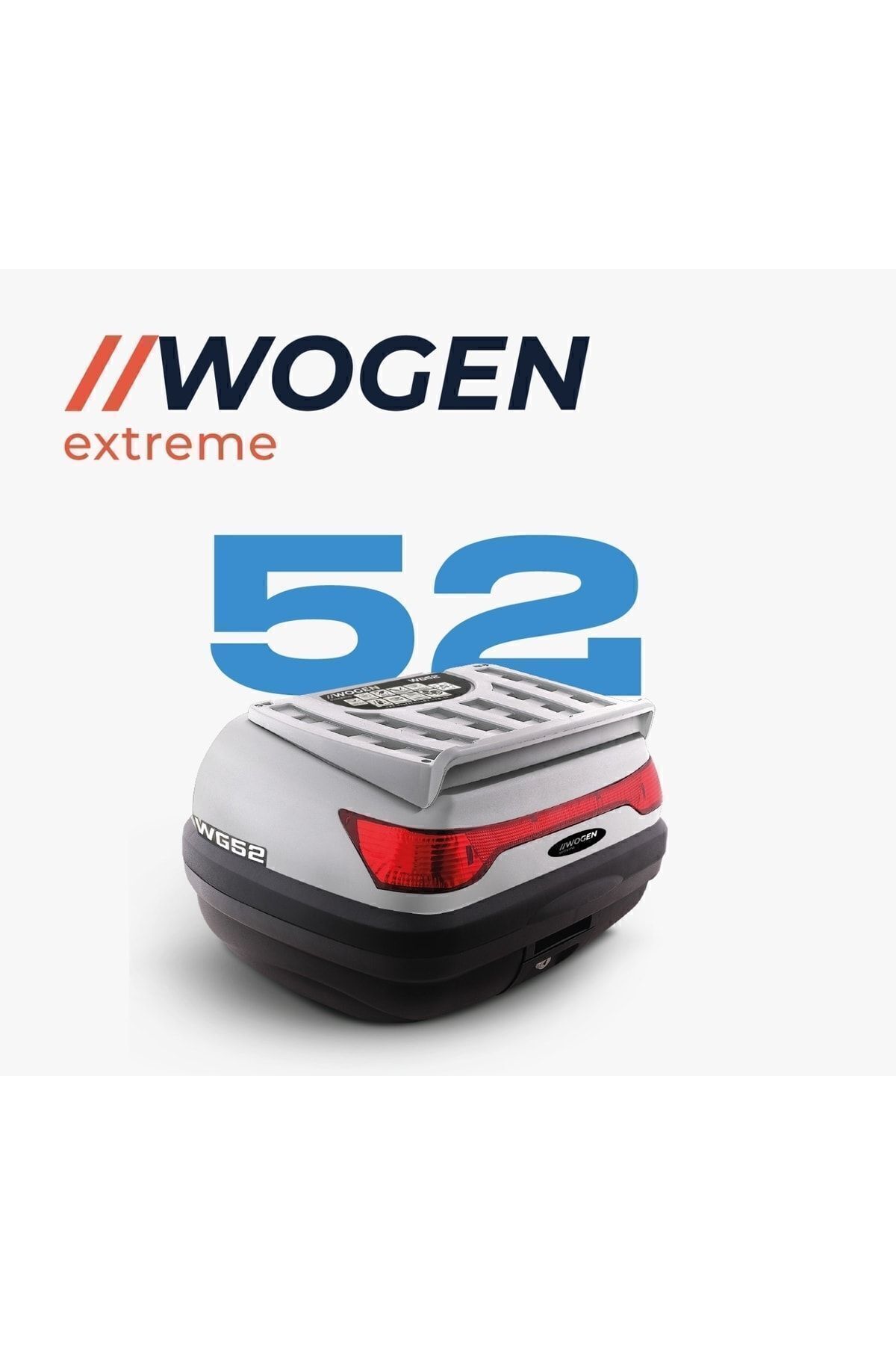 Wogen 52 Lt Motosiklet Arka Çantası Beyaz