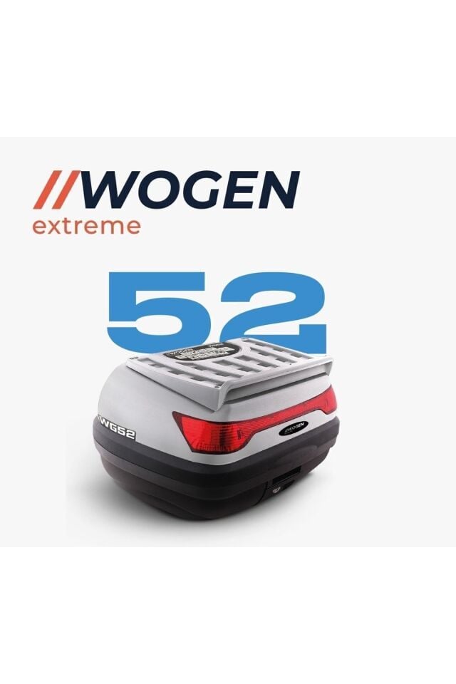 Wogen 52 Lt Motosiklet Arka Çantası Beyaz