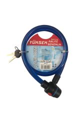 Bisiklet Kilidi 2 Anahtarlı Yüksek Kalite Çelik Kilit 15x1000mm