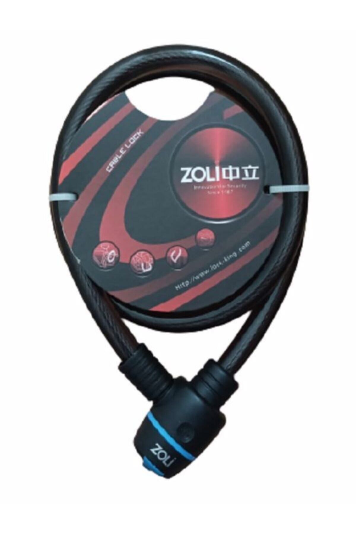 Sultan Bisiklet Zoli Cable Lock 15x1000 Mm Boyutunda Dayanıklı Bisiklet Ve Motor Kilidi