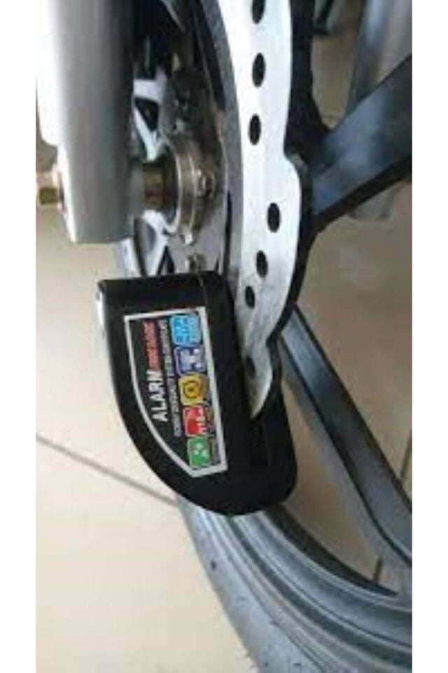Motosiklet Disk Kilidi Alarmlı Yüksek Desibel Lock Siyah