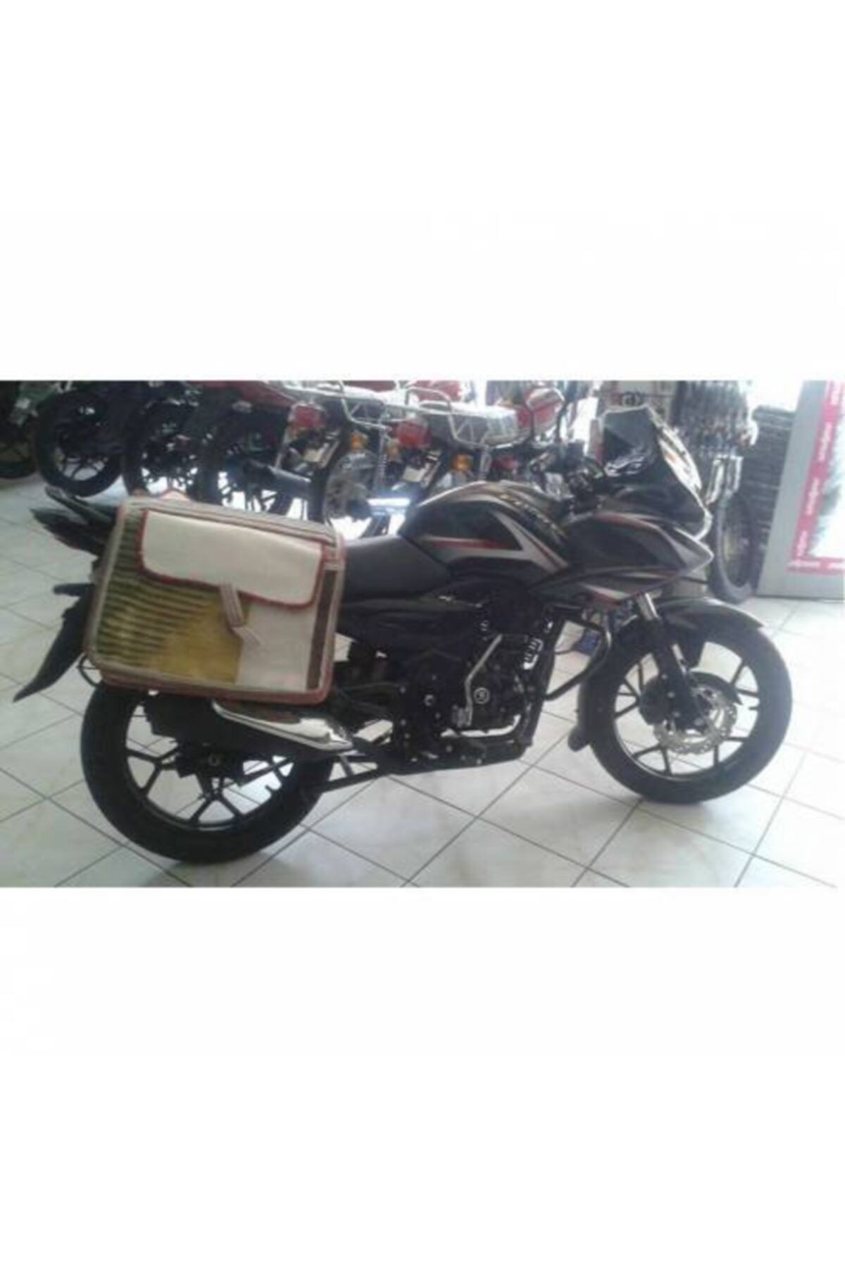 Motosiklet Heybesi Büyük Boy Kapaklı Yerli Üretim