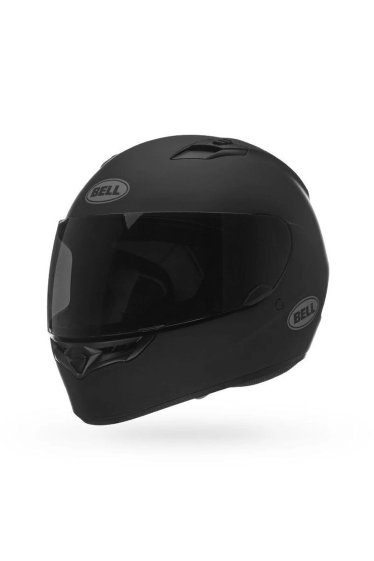 Qualifier Matt Black Mat Siyah Motosiklet Kaskı