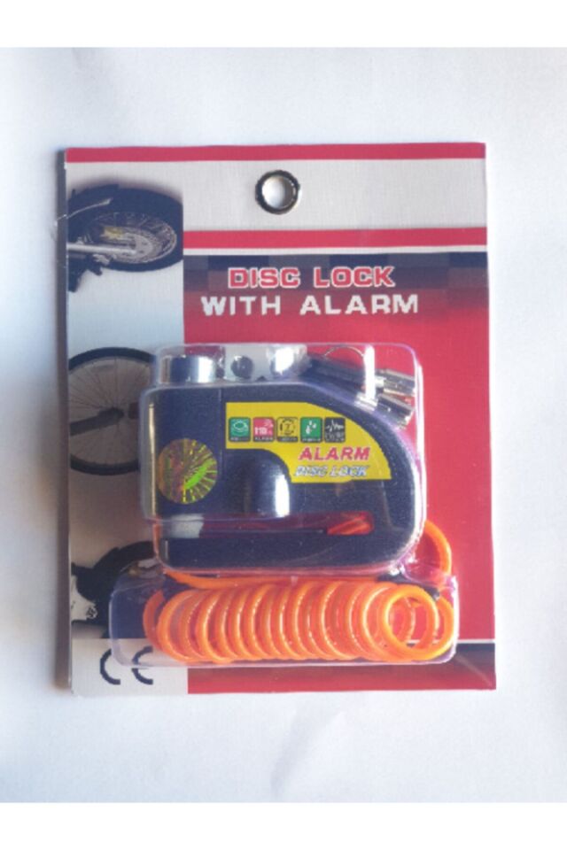 Hatırlatma Kablolu Alarmlı Motosiklet Disk Kilidi