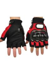 Yarım Parmak Eldiven Korumalı Motosiklet Eldiveni / Pro-biker Siyah-xxl (xxlarge)