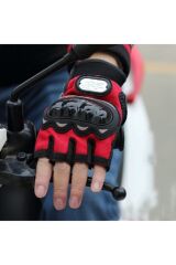 Yarım Parmak Eldiven Korumalı Motosiklet Eldiveni / Pro-biker Siyah-xxl (xxlarge)