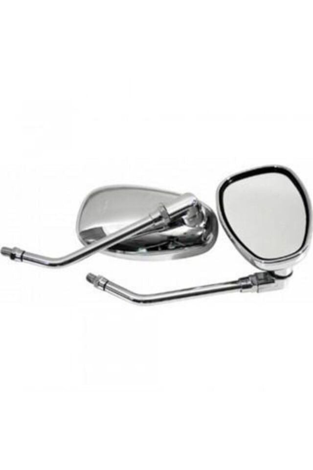 Motosiklet 8 Mm Krom Ayna [oval] Takım Cg, Çıta , Agk Qy-151