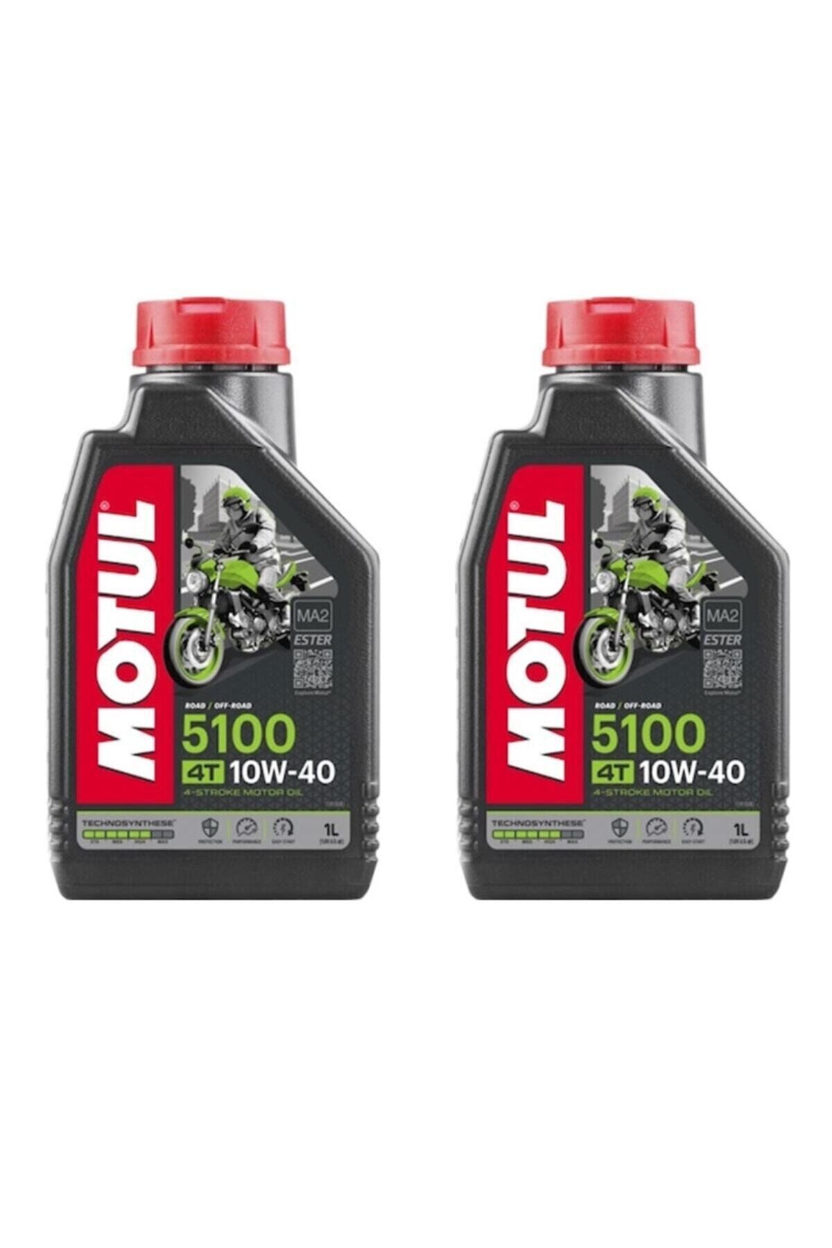 Motul 5100 10w40 1 Lt Motosiklet Motor Yağı - 2 Adet Yeni Tarih
