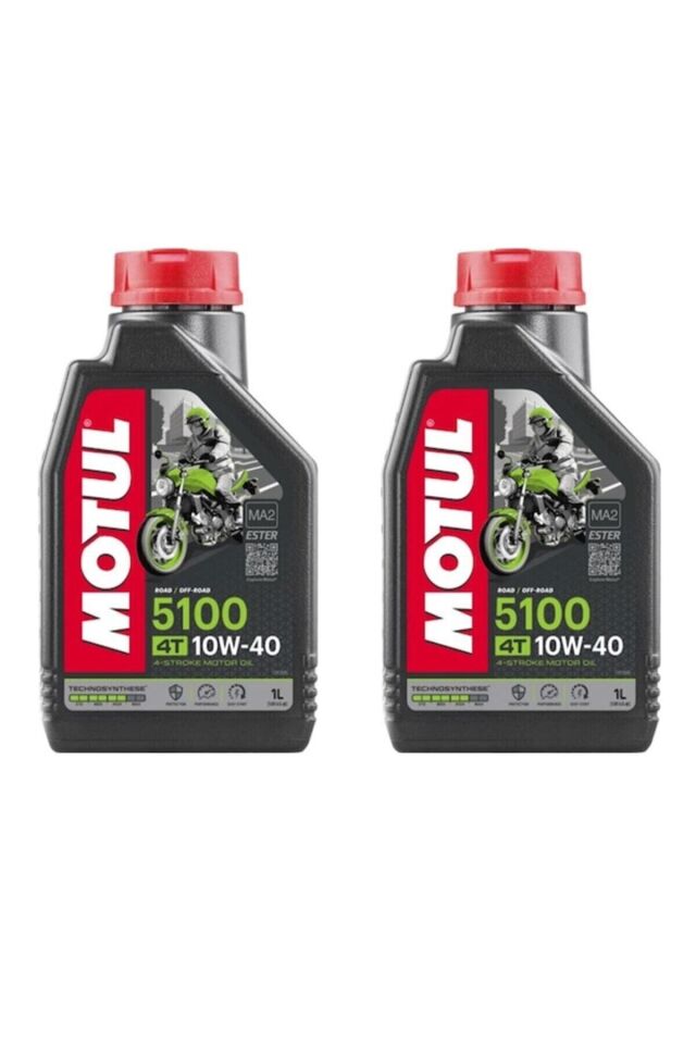 Motul 5100 10w40 1 Lt Motosiklet Motor Yağı - 2 Adet Yeni Tarih
