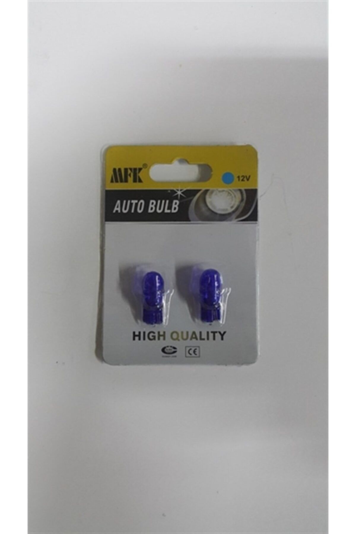 Park Ampulü Büyük Dipsiz Mavi Cam Beyaz Işık Ikili Paket T10