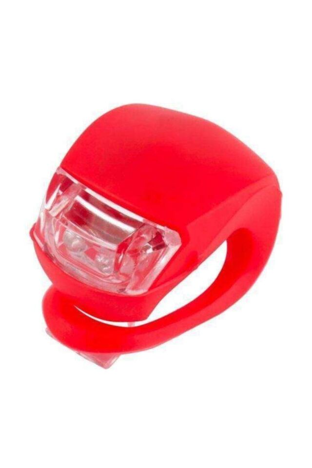 Bisiklet Flaşör 3 Fonksiyonlu Silikon Kırmızı Beyaz Set Led Işıklı Silikon Kırmızı Beyaz Set