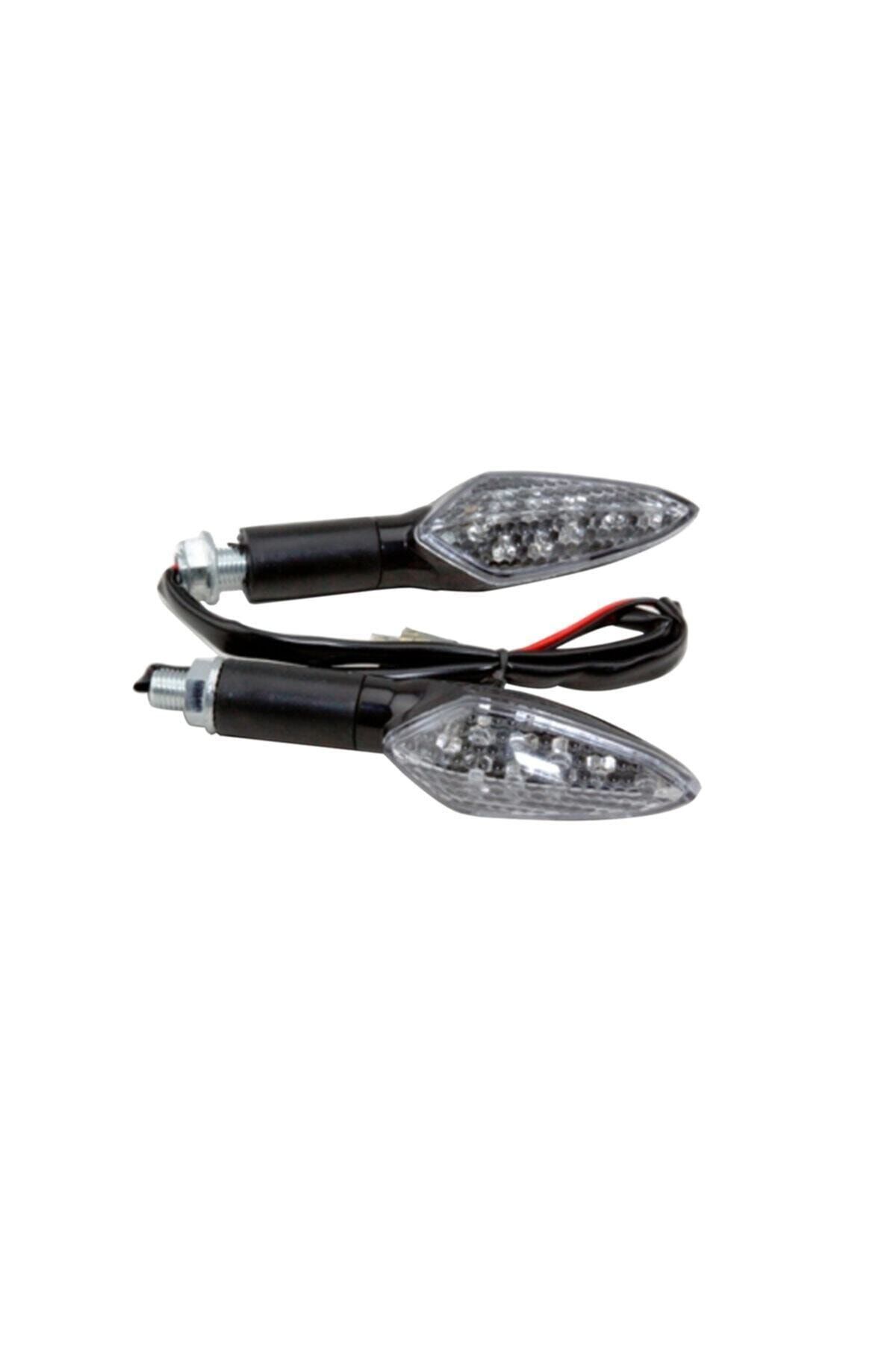 Motor Led Sinyal Takımı - Üçgen Uzun