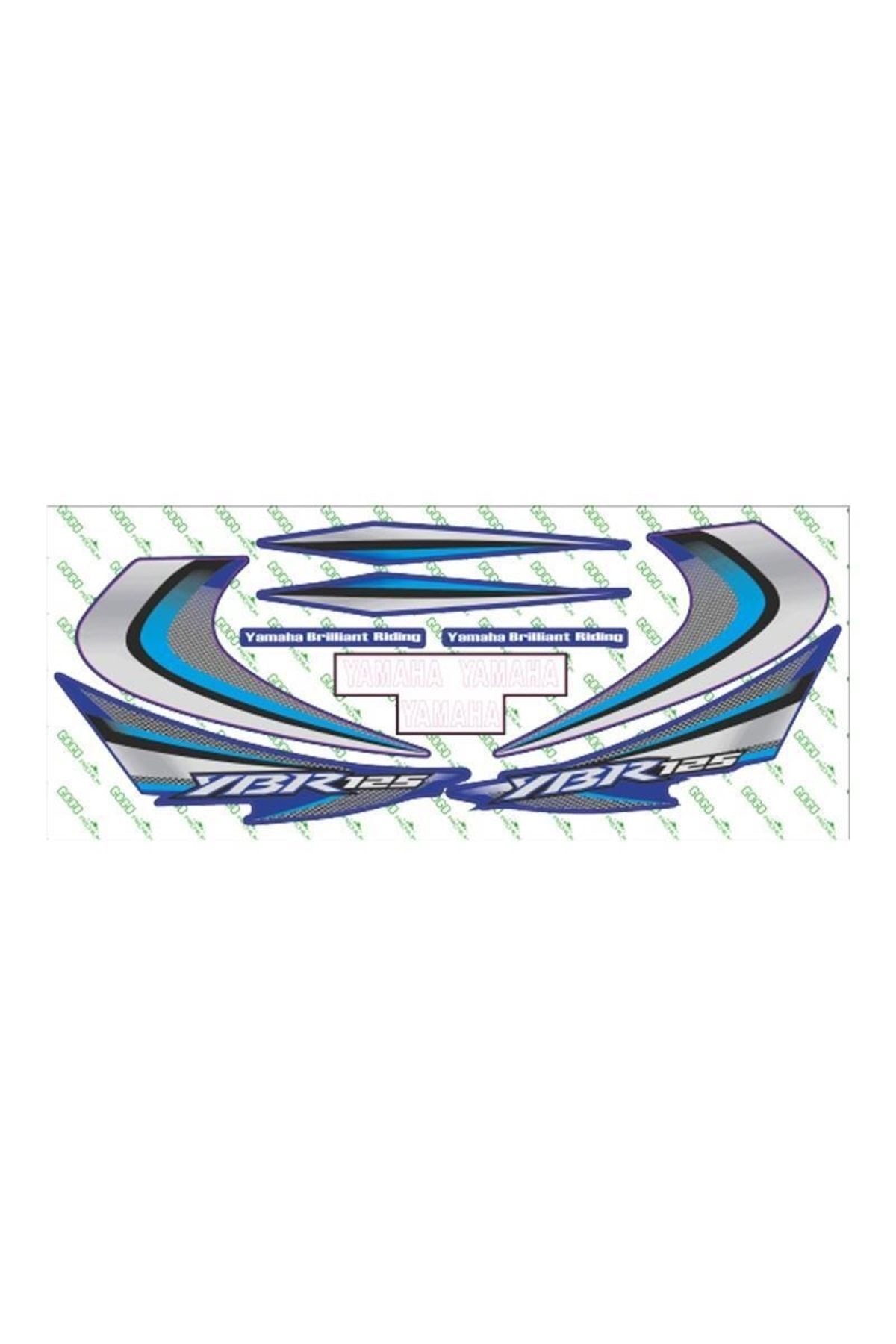 Ybr 125 2010 Uyumlu Mavi Sticker Set