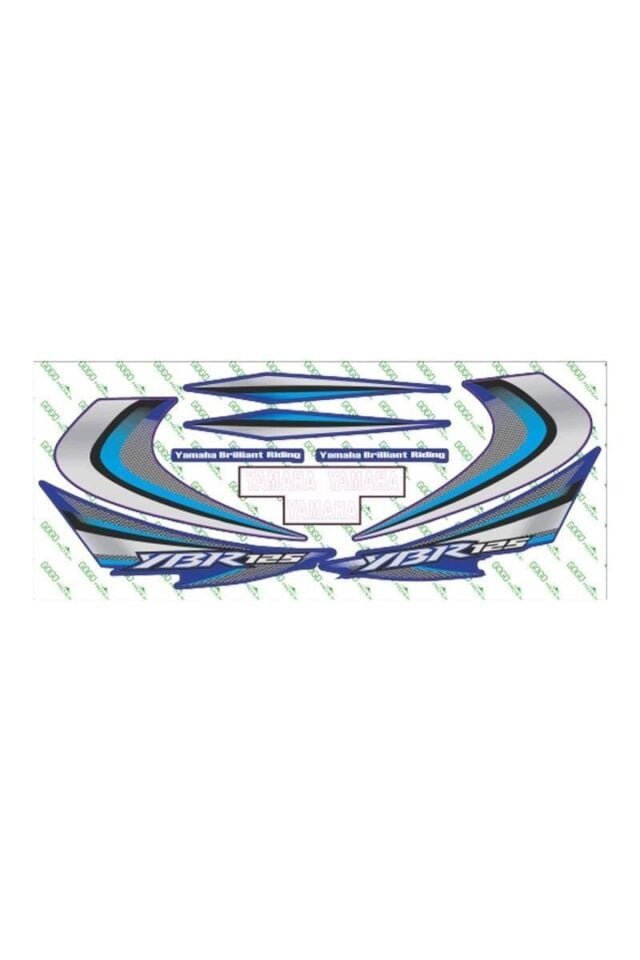 Ybr 125 2010 Uyumlu Mavi Sticker Set