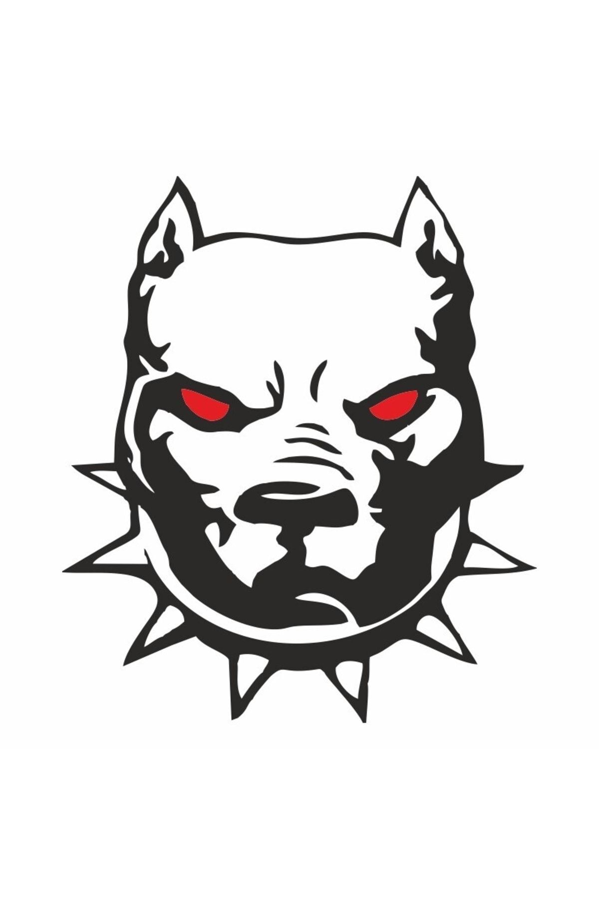Pitbull 75 X 85 Mm Sticker 10'lu