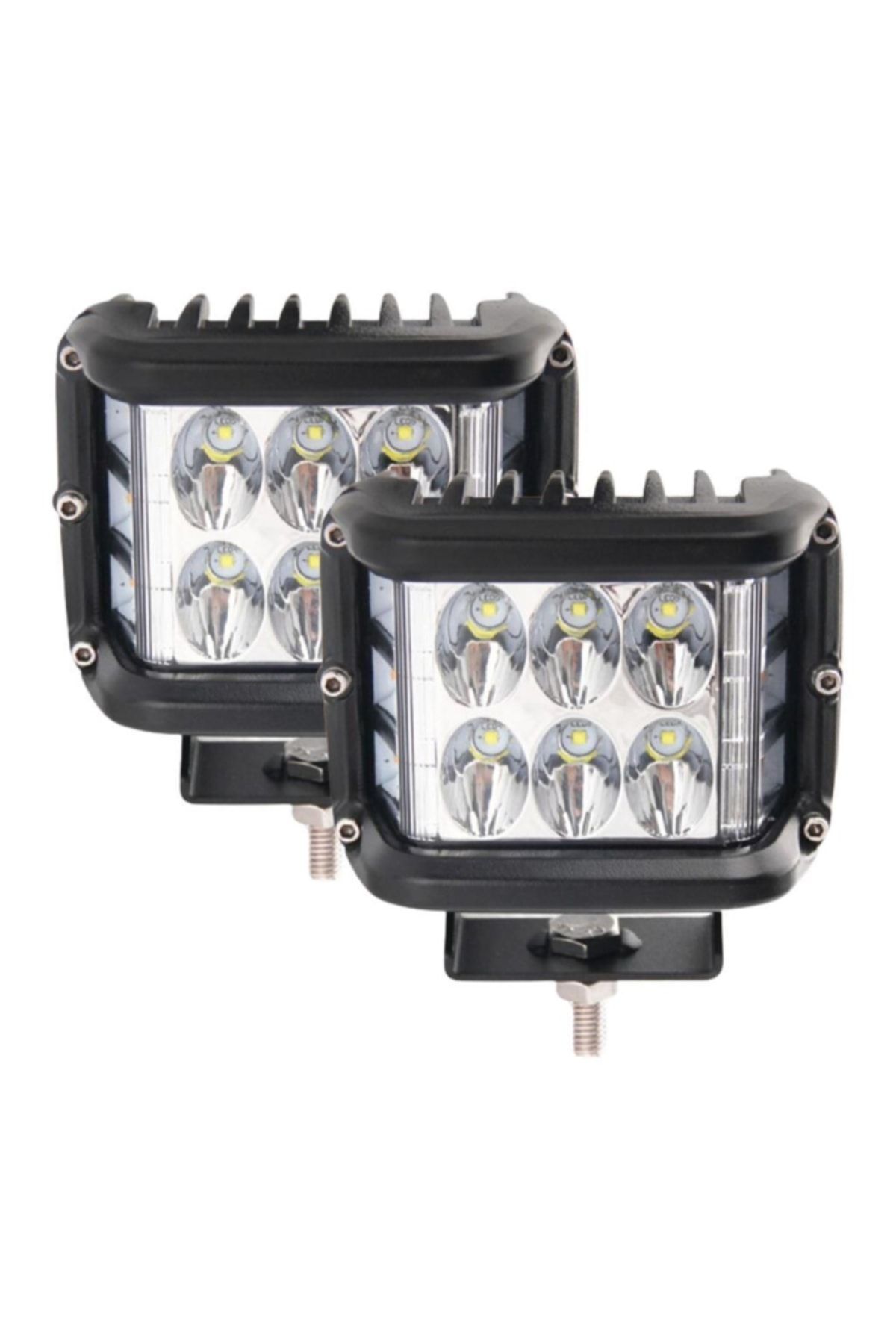 Tornado 60w Çakarlı Motosiklet / Off Road Sis Farı Beyaz Takım Uyumlu