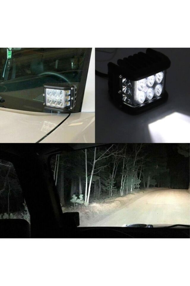 Tornado 60w Çakarlı Motosiklet / Off Road Sis Farı Beyaz Takım Uyumlu
