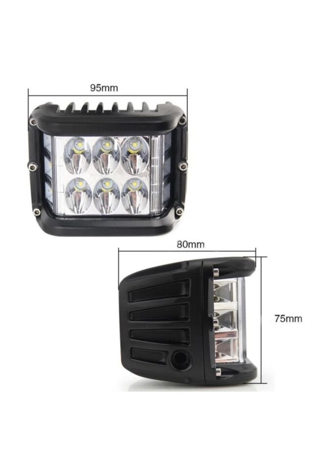 Tornado 60w Çakarlı Motosiklet / Off Road Sis Farı Beyaz Takım Uyumlu